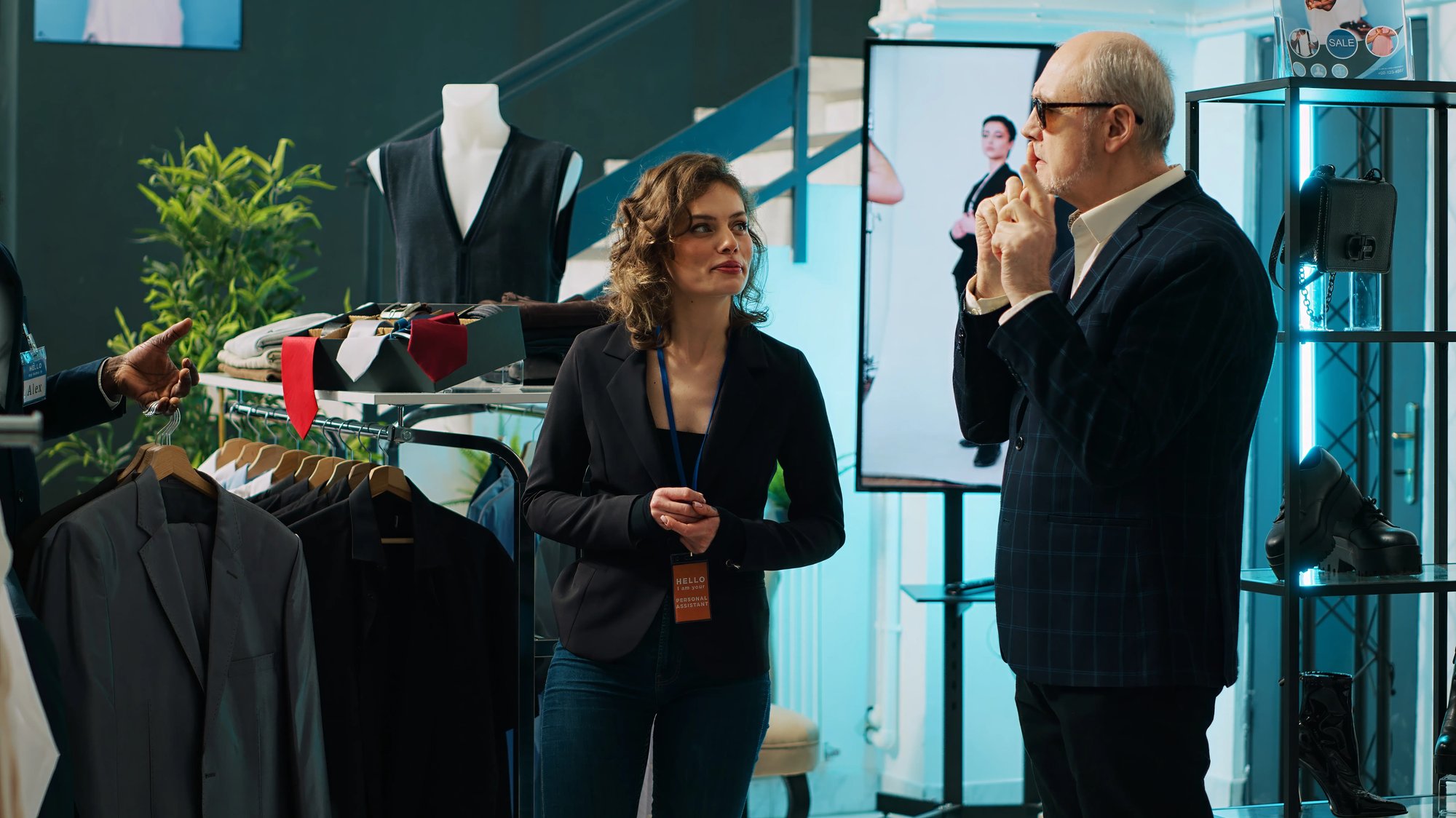 designer shopping instore assistance