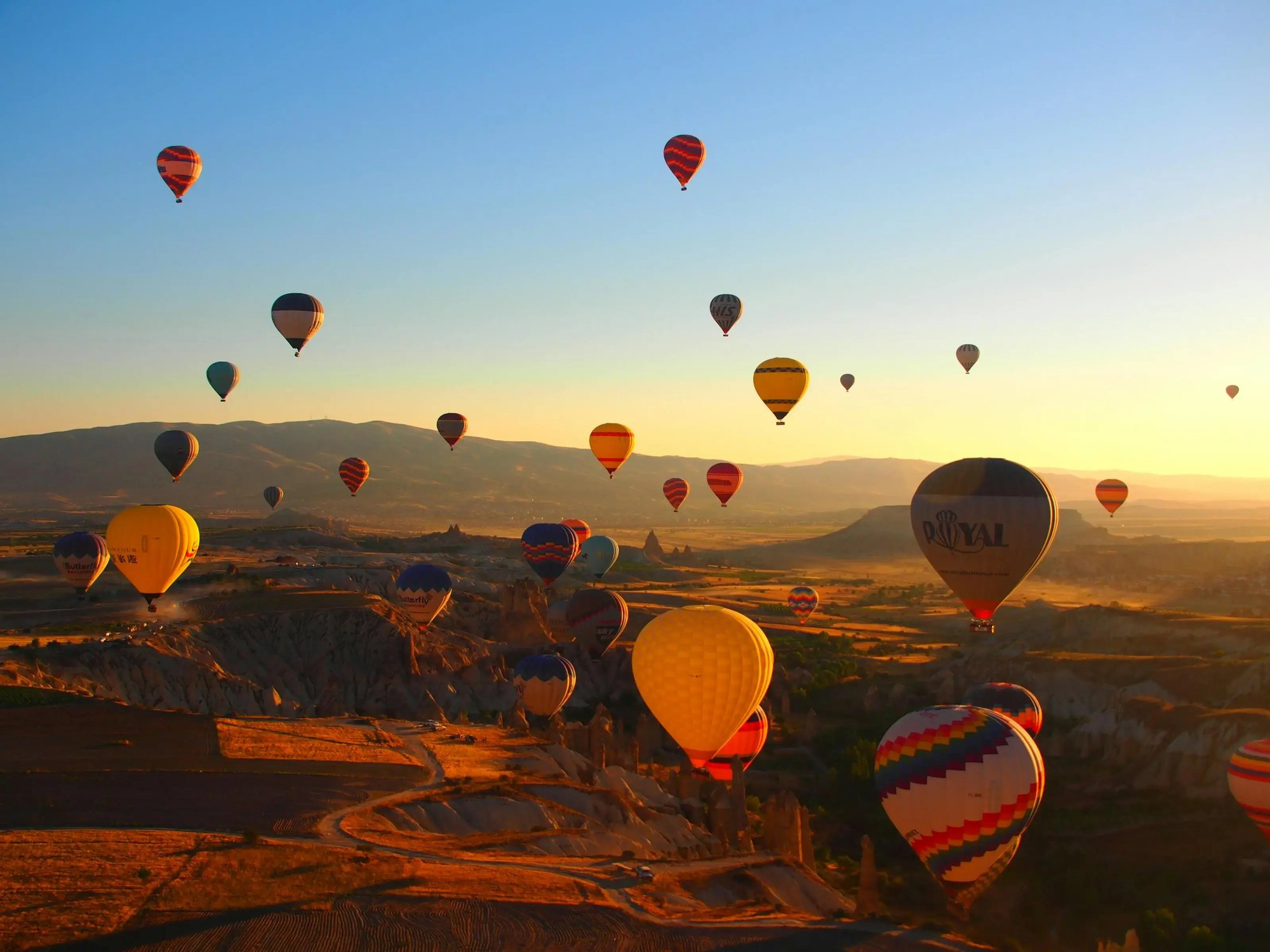 Hot air balloons